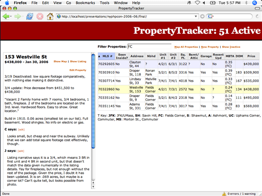 Property Tracking Tutorial